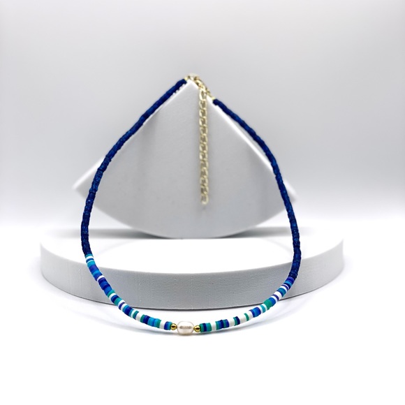 NEW……Heishi Beaded with Genuine Freshwater Pearl - Picture 3 of 12